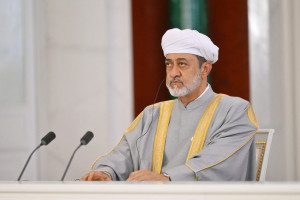 Oman's Sultan Haitham bin Tariq al-Said attends a signing ceremony following talks with Russia's President Vladimir Putin at the Kremlin in Moscow, Russia, April 22, 2025. (Photo: Reuters)