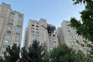 A building damaged following Israeli strikes in Tehran, Iran, June 13, 2025. (Photo: Majid Asgaripour/WANA via Reuters)