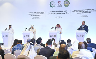 Emergency Arab-Islamic summit to discuss the Israeli attack on Qatar in Doha, Qatar, on September 15, 2025. Photo: Reuters Connect