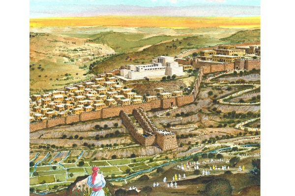 Illustration of the ancient city of Jerusalem during King Solomon's period (Photo: COD's Facebook).