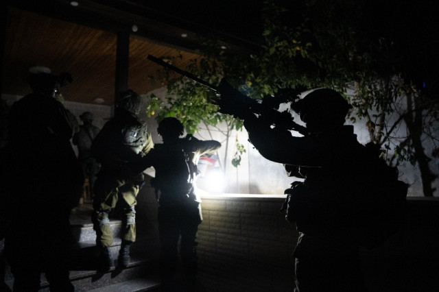 IDF soldiers operating in Judea and Samaria (Photo by IDF).