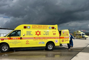 Evacuation of dead and wounded after Hezbollah attack near Malkia, March 4, 2024 (Photo: Magen David Adom).