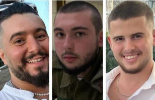 The hostages Ron Sherman, Elia Toledano, and  Nik Beizer whose bodies were retrieved by the IDF, December 15, 2023 (Photo: Courtesy)