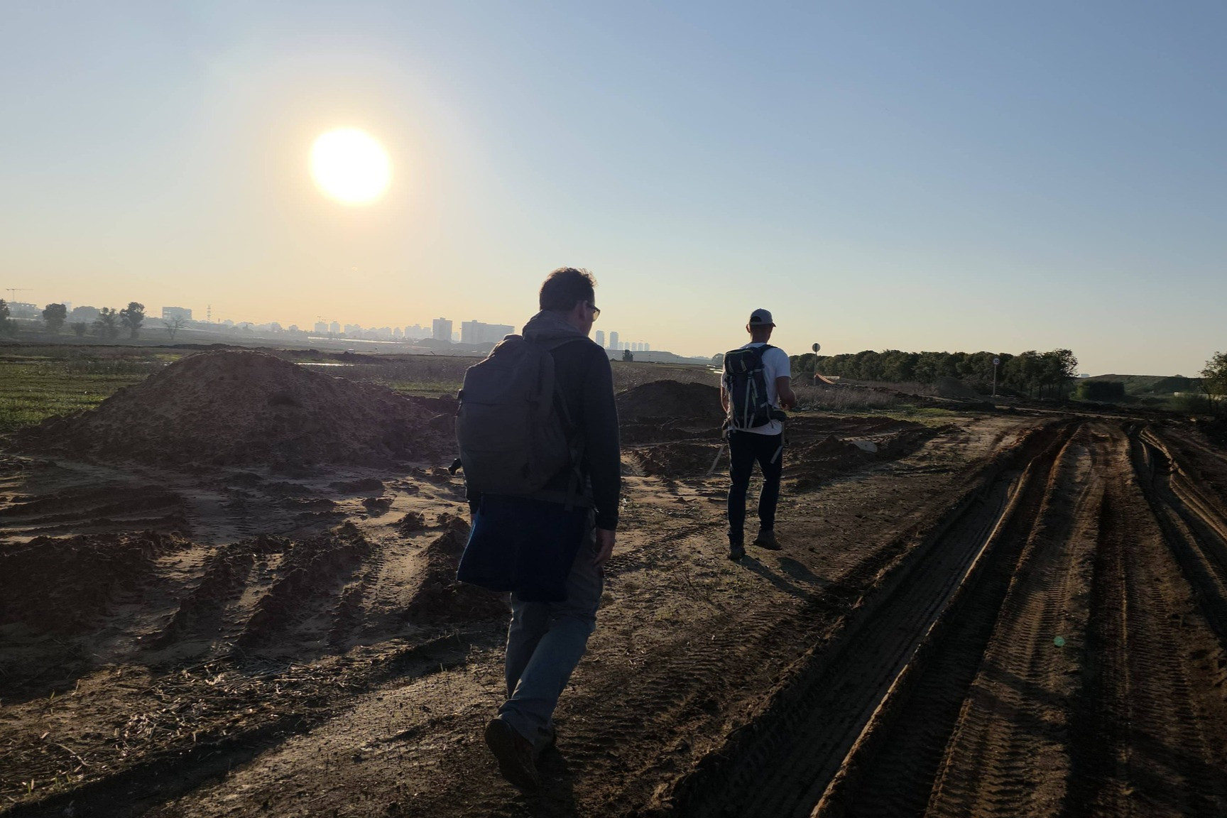 Members of CFI 'From the River to the Sea 'Prayer Walk' team, Walking in Israel, 24 December, 2025 Photo: CFI Facebook