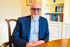 Ghaith al-Omari, a prominent Mideast expert with the Washington Institute for Near East Peace, recently spoke to AAN editor Joel C. Rosenberg (photo credit: ALL ARAB NEWS staff)