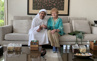 US Special Envoy to Monitor and Combat Antisemitism Deborah Lipstadt (R) meets with UAE Foreign Minister Abdullah bin Zayed in Abu Dhabi, July 10, 2022. (Photo: State Department/Twitter)