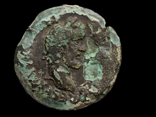 Portrait of the Roman Emperor Antoninus Pius. Photo: Dafna Gazit, Israel Antiquities Authority