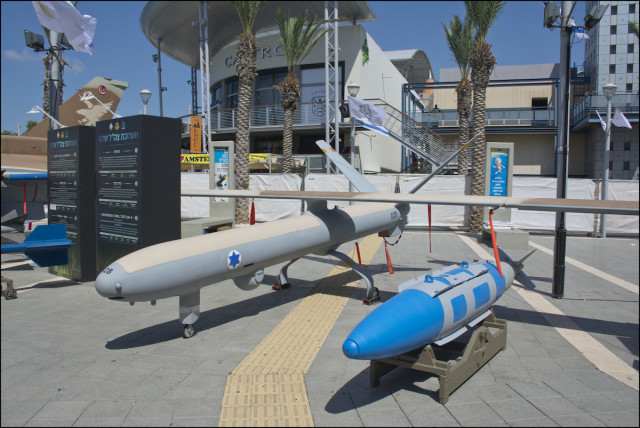 Illustrative - Israeli Hermes 450 drone (Photo: Zachi Evenor/Flickr)