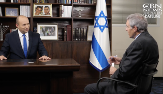 Naftali Bennett interviewed by Chris Mitchell, CBN News Middle East Bureau Chief, March 11, 2021. (Photo: screenshot)