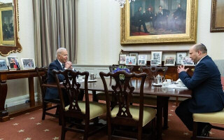 Prime Minister Naftali Bennett and U.S. President Joe Biden in the Oval Office of the White House, Friday, Aug. 27, 2021, in Washington. (Photo: White House/Twitter)