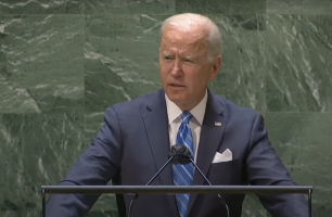 U.S. President Joe Biden addresses the 76th session of the United Nations General Assembly, Sept. 21, 2021 (Photo: screenshot)