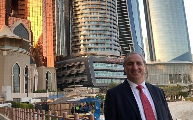 Israeli Ambassador Eitan Na'eh arrives to the UAE, January 24, 2021. (Photo: Israel Foreign Ministry)