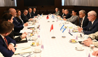 Israeli Prime Minister Yair Lapid meets with Albanian Prime Minister Edi Rama in Jerusalem, Oct. 23, 2022 (Photo: Haim Zach/GPO)