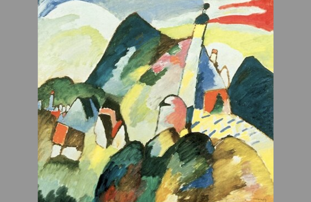 Wassily Kandinsky, View of Murnau with Church, 1910 (Public domain)