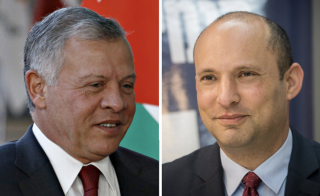 Jordan's King Abdullah II (Photo: Shutterstock), Israeli Prime Minister Naftali Bennett (Photo: Yonatan Sindel/Flash90 )