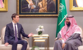 Crown Prince Mohammed bin Salman meets with then-White House Senior Adviser Jared Kushner in 2018. (Photo: SPA)