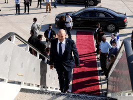 Prime Minister Naftali Bennett leaves for Washington (Photo: Avi Ohayon/GPO)
