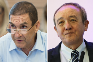 Maj.-Gen. (res.) Yiftach Ron-Tal (L), Maj.-Gen. (res.) Eliezer Cheney Marom (Photo: Flash90)