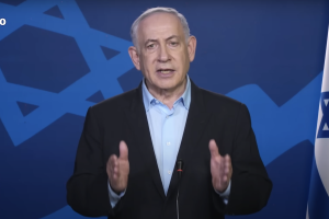 Israeli Prime Minister Benjamin Netanyahu delivers a video statement (Photo: Screenshot/GPO)