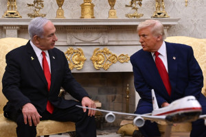PM Netanyahu with US President Donald Trump at the White House in Washington, 7 April 2025. Photo: Gov.IL,  GPO/Avi Ohayon