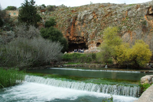 The Banias Cave next to the springs in Banias Nature Reserve, Northern Israel. March 13, 2012. Photo by Mendy Hechtman/FLASH90.