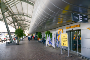View of Terminal 1, at Ben Gurion International Airport, near Tel Aviv. Photo by Moshe Shai/FLASH90