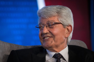 Former Israeli Politician David Levy at a conference of the Israeli Television News Company in the Jerusalem International Convention Center (ICC) on September 3, 2018 (Photo: Yonatan Sindel/Flash90).