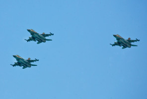 Illustration of the F-16 Israeli Air Force planes. May 9, 2019. Photo by Moshe Shai/FLASH90