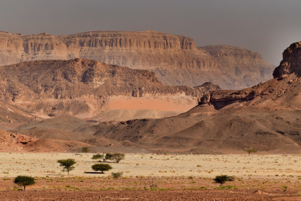 View of the Arava desert and the mountains of Timna Park in southern Israel, on January 26, 2021 (Photo: Mendy Hechtman/Flash90).