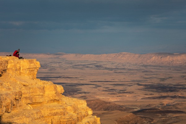 View of the Makhtesh Ramon, a crater in southern Israel, February 26, 2023 (Photo: Doron Horowitz/Flash90).