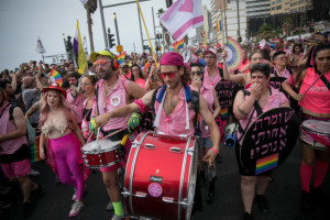 Thousands participate in the annual Gay Pride Parade in Tel Aviv, on June 8, 2023 (Photo: Miriam Alster/Flash90).