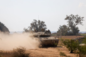 IDF tanks (Photo: Chaim Goldberg/Flash90).