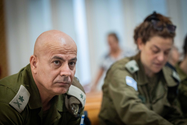 Major General Ghassan Alian, Head of Israel’s Coordination of Government Activities in the Territories (COGAT) arrives to the Supreme Court in Jerusalem for court hearing on the entering of humanitarian aid to the Gaza Strip, July 21, 2024. Photo by Yonatan Sindel/Flash90