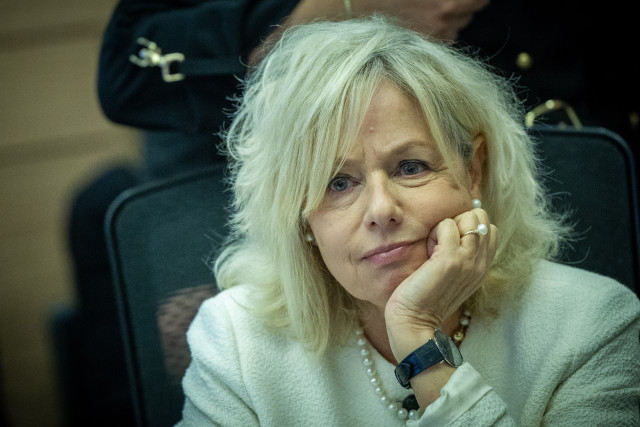 Israeli attorney general Gali Baharav Miara attends a Constitution, Law and Justice Committee leads a committee meeting in the Israeli Parliament in Jerusalem, on November 18, 2024. Photo by Yonatan Sindel/Flash90