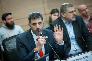 Israeli minister of communications Shlomo Karhi during a discussion at an Economic Affairs committee meeting at the Knesset, the Israeli Parliament in Jerusalem, on December 18, 2024. Photo by Chaim Goldberg/Flash90
