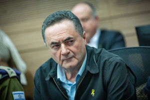 Israeli minister of Defense Israel Katz attends a discussion on the army conscription law at a Foreign Affairs and Defense committee meeting at the Knesset, the Israeli Parliament in Jerusalem, on January 22, 2025. Photo by Yonatan Sindel/Flash90