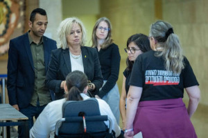 Israeli attorney general Gali Baharav Miara attends a Constitution, Law and Justice Committee leads a committee meeting in the Israeli Parliament in Jerusalem, on April 27, 2025. Photo by Yonatan Sindel/Flash90