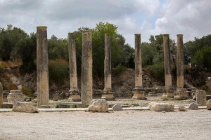 View of the ancient archeological site of Sebastia, near the West Bank city of Nablus, May 12, 2025. Photo by Nasser Ishtayeh/Flash90
