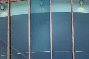 Police and guards at the scene where a window was found broken at the Supreme Court in Jerusalem on June 6, 2025. Photo by Oren Ben Hakoon/Flash90