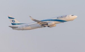 An El Al flight takes off at the Ben Gurion International Airport, outside of Tel Aviv, August 14, 2025. Photo by Yossi Aloni/Flash90