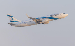 An El Al flight takes off at the Ben Gurion International Airport, outside of Tel Aviv, August 14, 2025. Photo by Yossi Aloni/Flash90