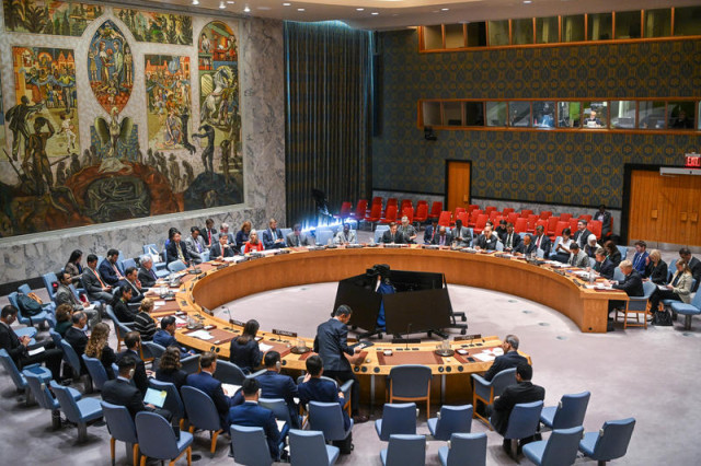 Ambassadors to the United Nations are seen during a session at the UN headquarters in New York, USA, on September 15, 2025. Photo by Arie Leib Abrams/Flash90