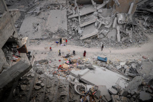 The Saftawi area in northern Gaza, October 23, 2025. Photo by Khalil Kahlout/ Flash90