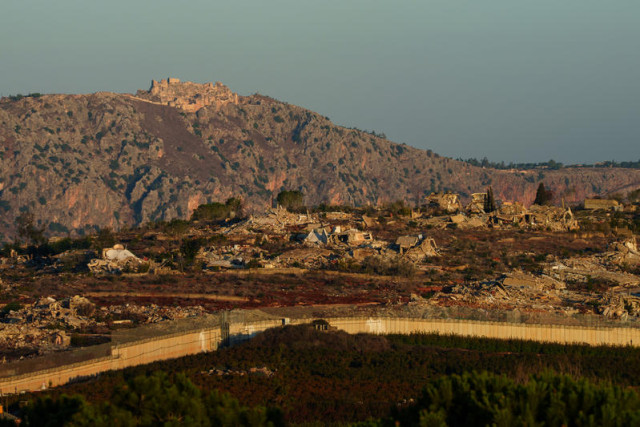 View of Southern Lebanon, as it seen from the Israeli side of the border, on November 27, 2025. Photo by Yaniv Nadav/Flash90
