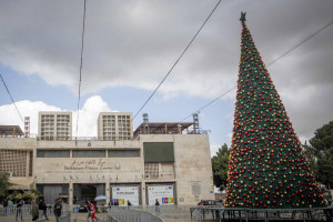 Bethlehem has begun to see a return of international tourism after a two-year void due to the war in Gaza, reviving hopes for the recovery of the tourism sector and restoring the Christmas spirit that the city has been missing. December 01, 2025. Photo by Wisam Hashlamoun/FLASH90