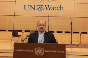 Senior Iranian diplomat Alireza Jeyrani Hokmabad at U.N. European Headquarters, January 18, 2026 Photo: (Photo used under section 27A of the copyright law)