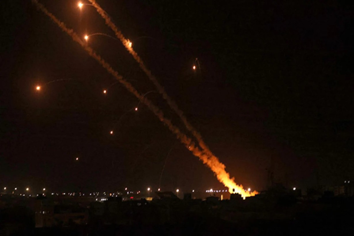 Hezbollah Rockets fired on Israel, May 16/17, 2024 (Photo: Social Media).
