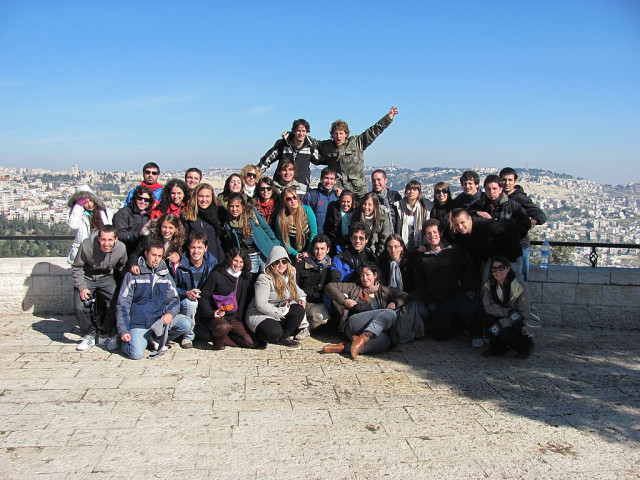 Birthright Israel delegation, winter 2012. Photo: Wikipedia.