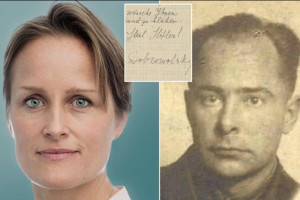 New UK foreign intelligence boss Blaise Metreweli’s and granddad, who was a Ukrainian SS volunteer named Konstantin Dobrovolsky. June 28 2025. Photo: Sputnik X