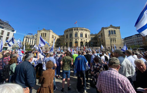 ICEJ Norway Rally against antisemitism. 12 May, 2024. 
Credit: ICEJ Norway
